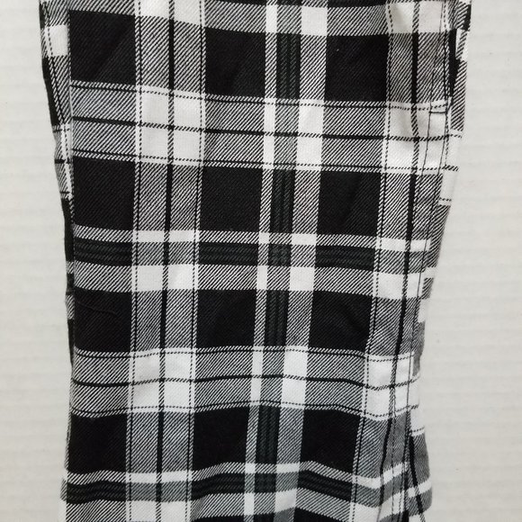 Almost Famous pants 0 plaid check gingham bell bottom flare boho hippie retro - Picture 5 of 16